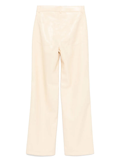 Faux-Leather Trousers