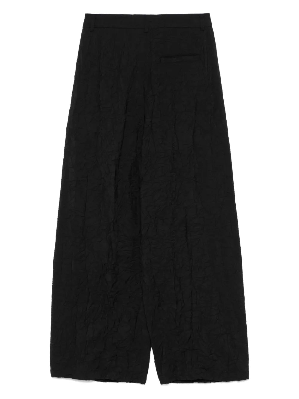 Crinkled Wide Trousers