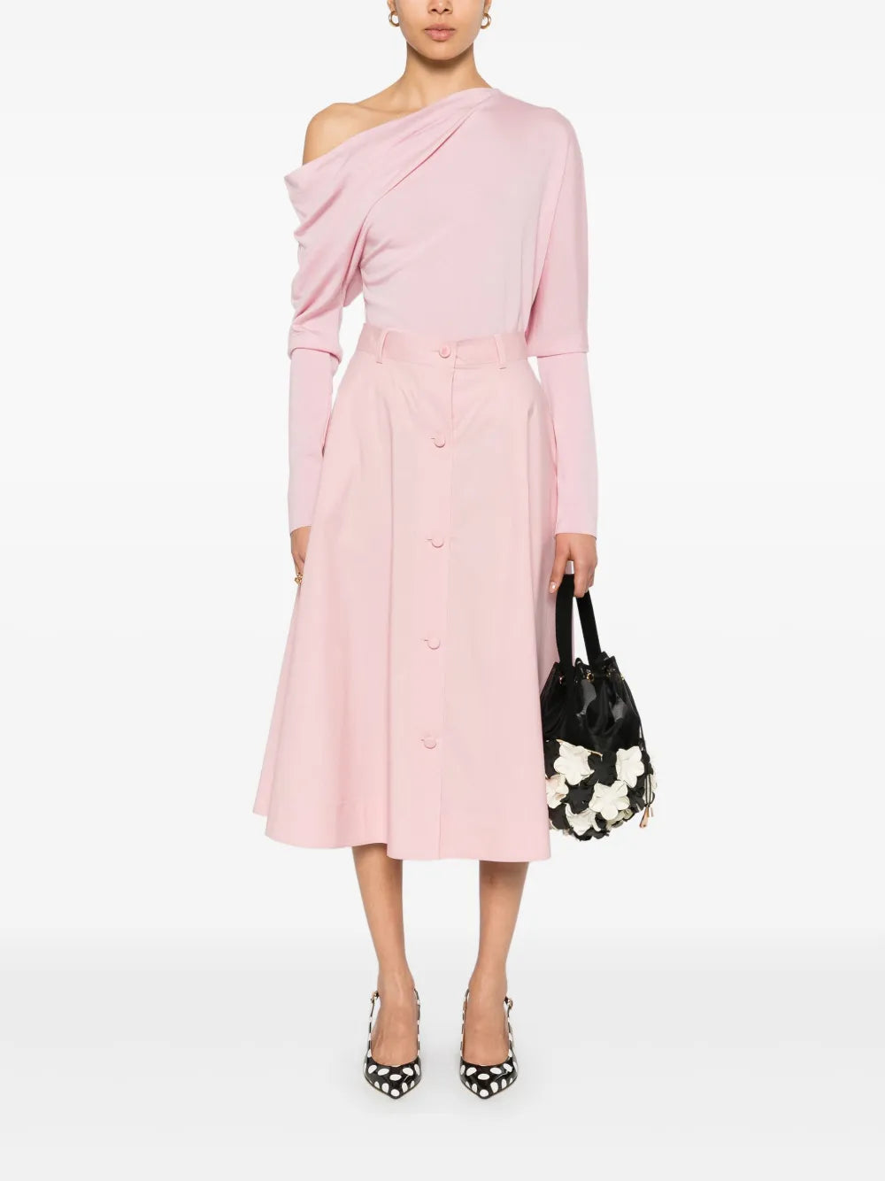 Poplin Midi Skirt