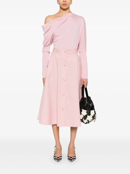 Poplin Midi Skirt