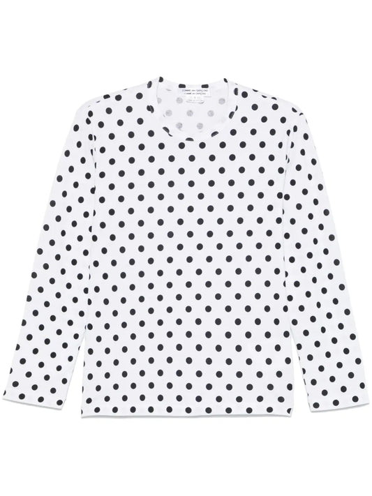 Polka Dot-Print T-Shirt