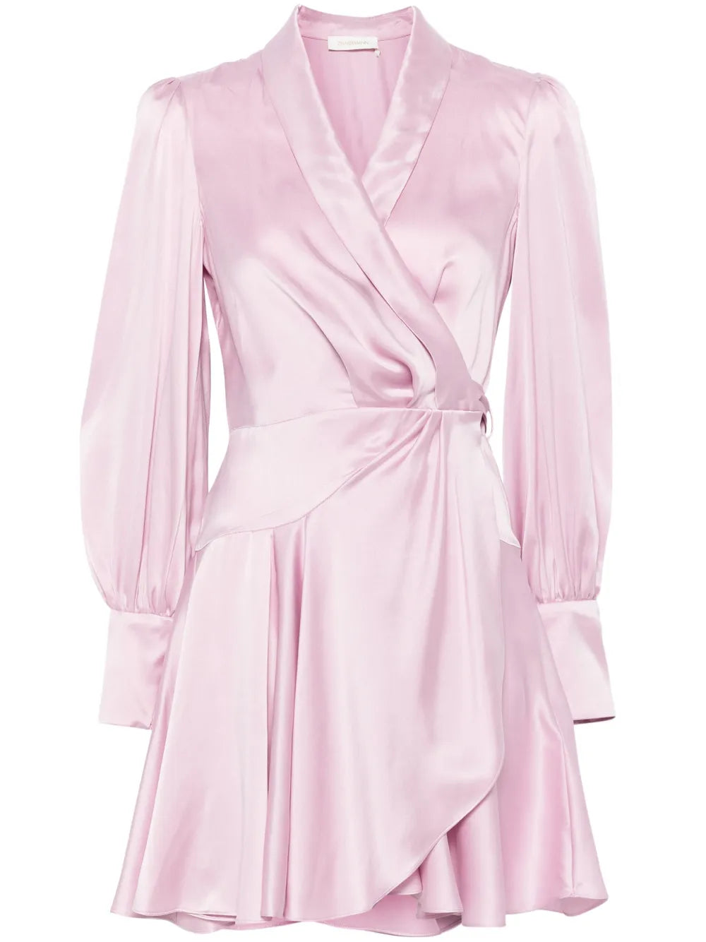 Silk Wrap Mini Dress