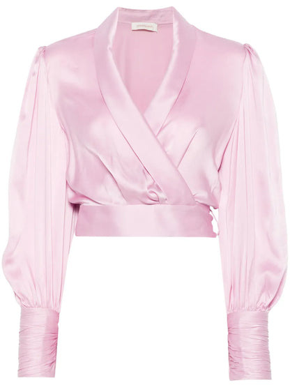 Silk Wrap Top