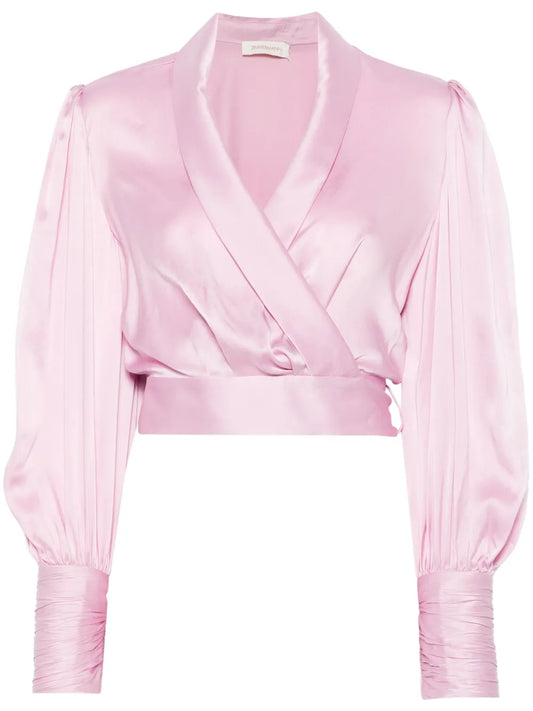 Silk Wrap Top