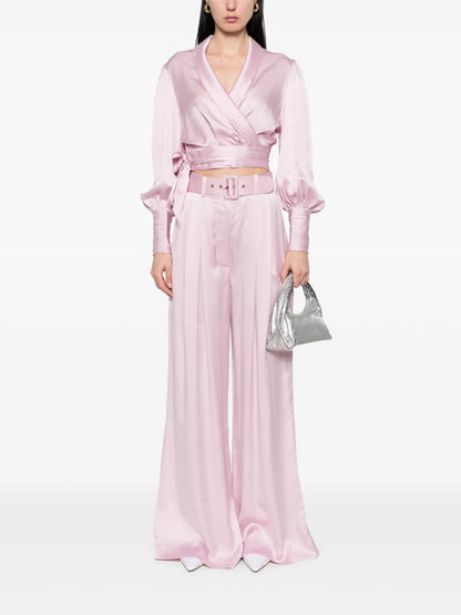Silk Wrap Top