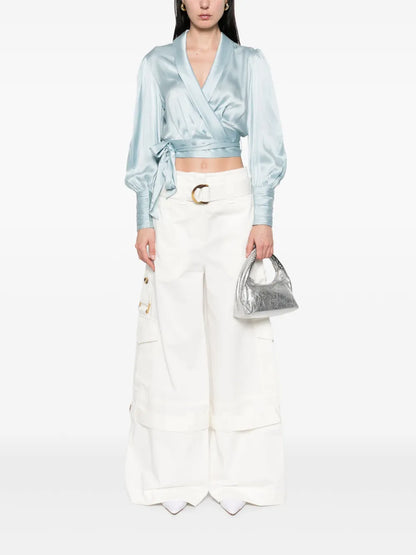 Silk Wrap Top