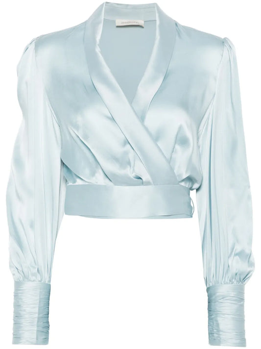 Silk Wrap Top