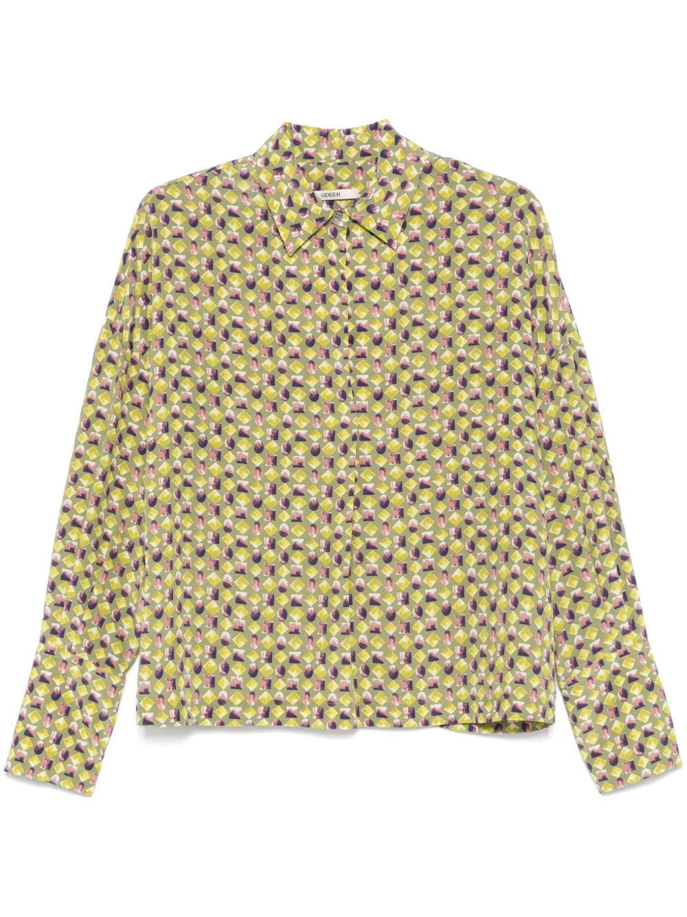 Graphic-Print Blouse