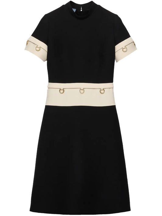 Ring-Detail Midi Dress
