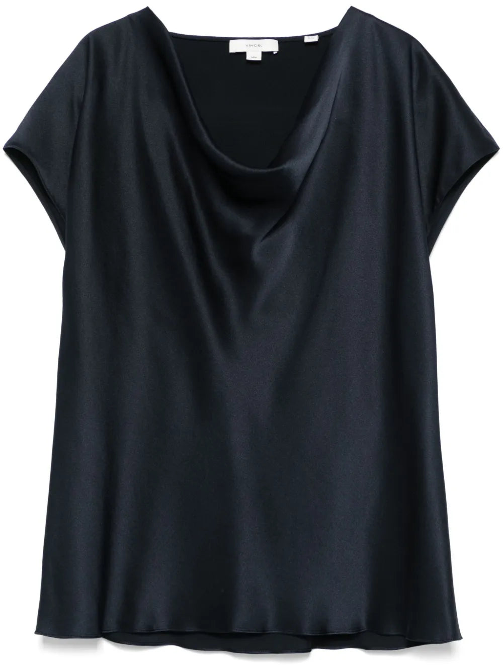 Cowl-Neck Silk Blouse