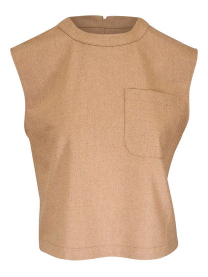 Mélange-Effect Vest