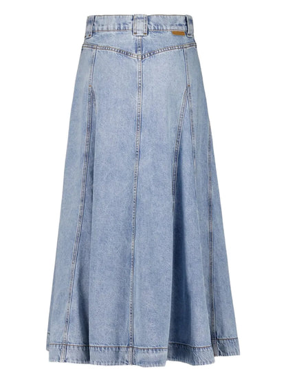Denim Flared Skirt