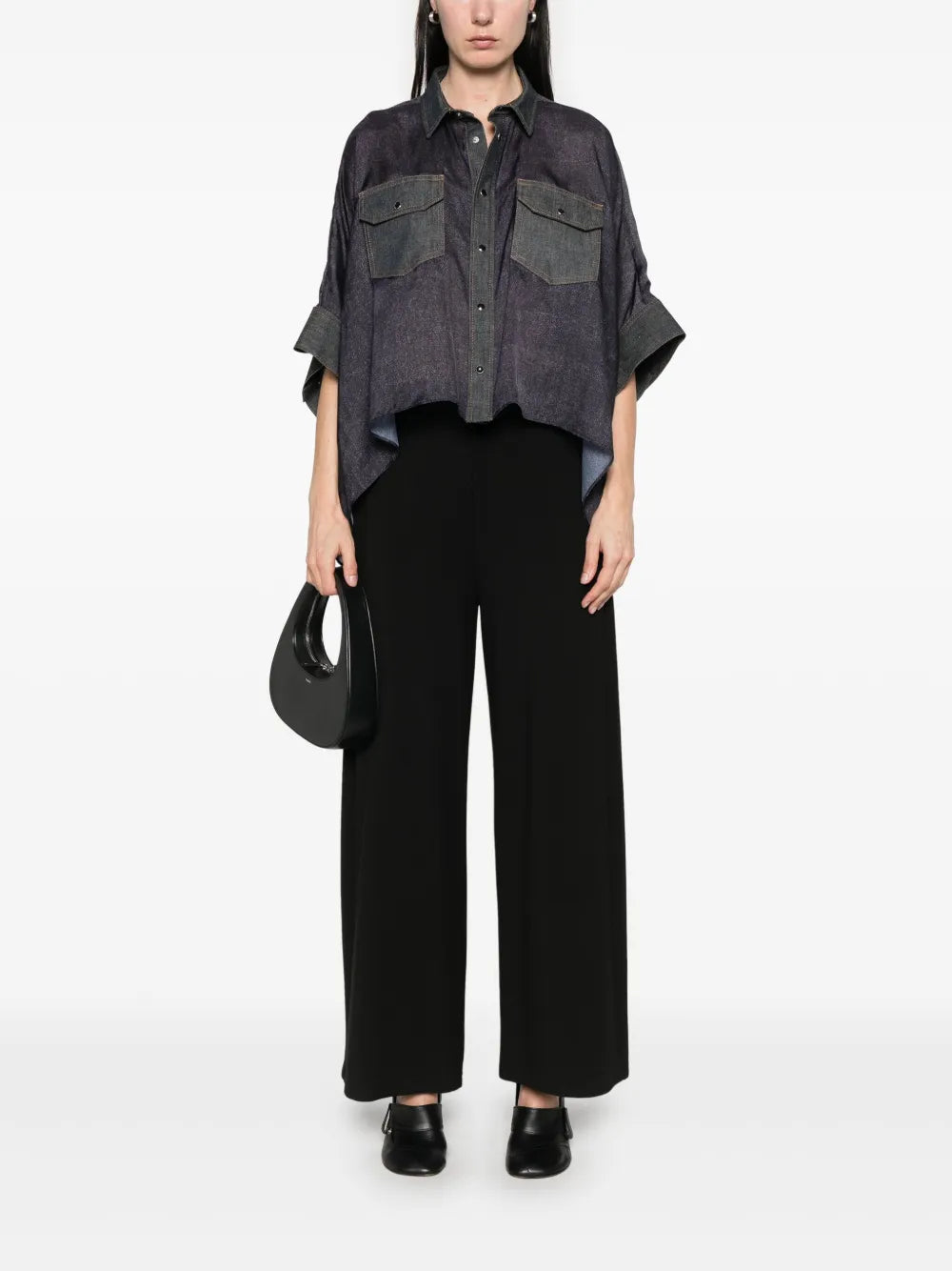 Semi-Sheer Panels Shirt