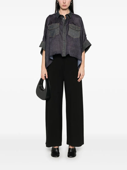 Semi-Sheer Panels Shirt