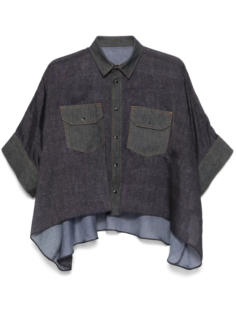 Semi-Sheer Panels Shirt