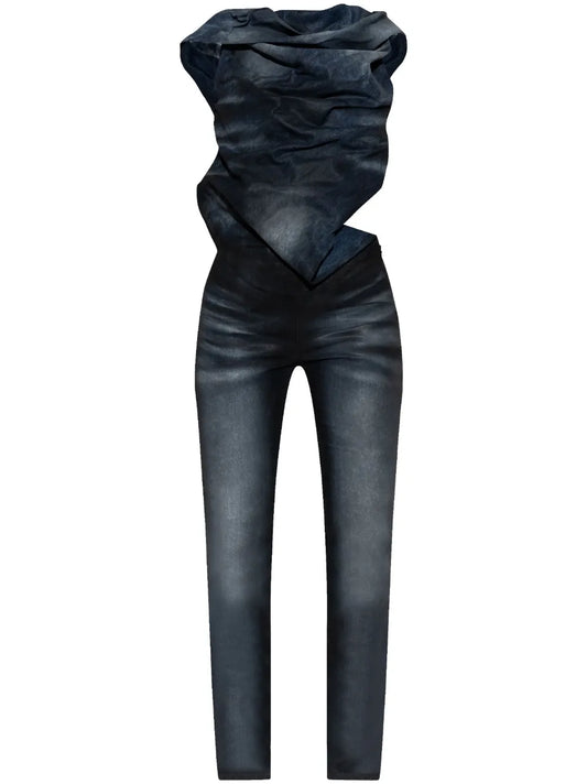 Asymmetric-Design Jumpsuit