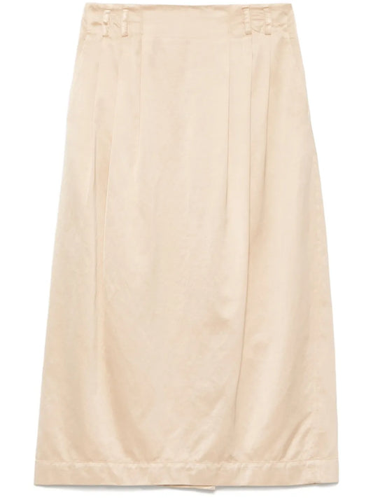 Satin Midi Skirt