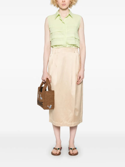 Satin Midi Skirt