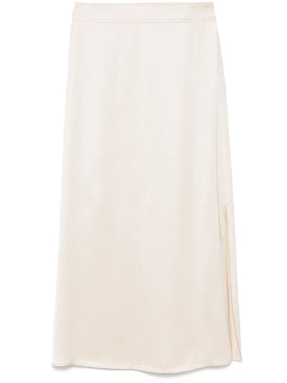 Satin Midi Skirt