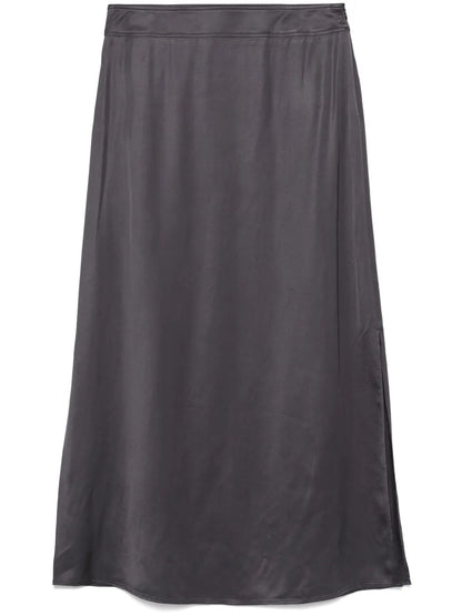 Satin Midi Skirt