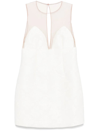 Raffia Tulle Mini Dress