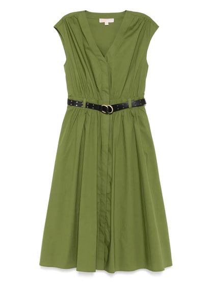 Midi Poplin Dress