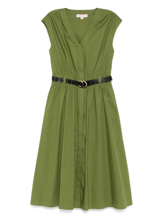 Midi Poplin Dress