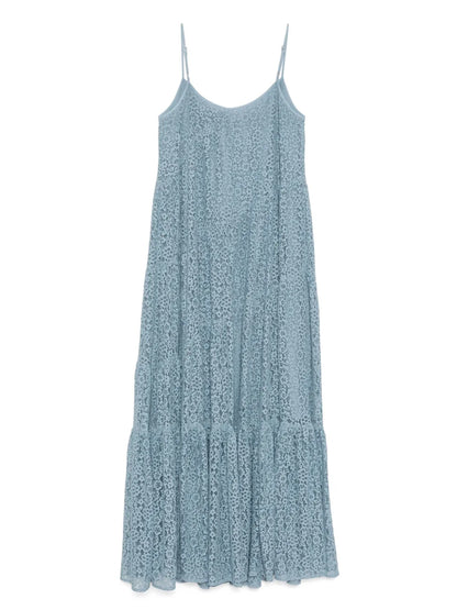 Floral Lace Tiered Slip Dress