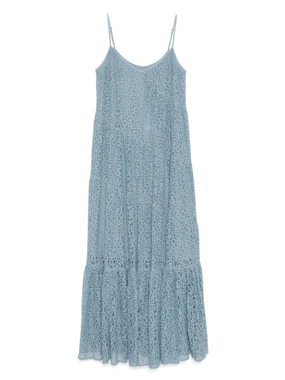 Floral Lace Tiered Slip Dress