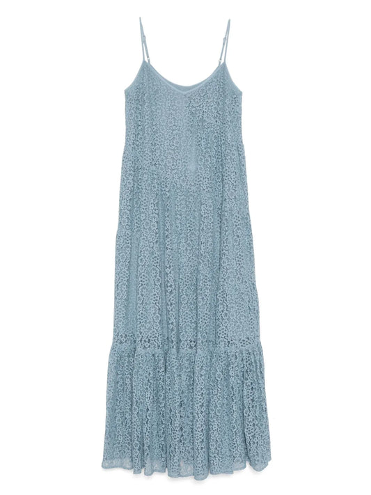 Floral Lace Tiered Slip Dress