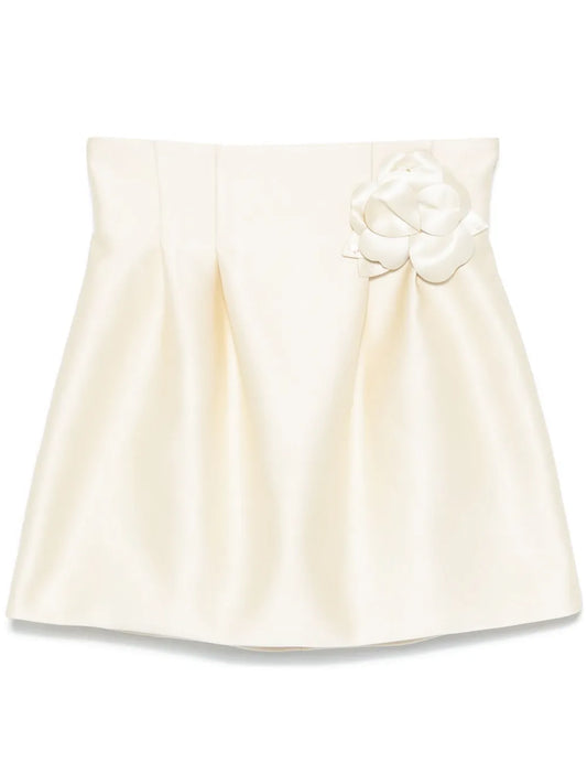 Duchess Satin Mini Skirt