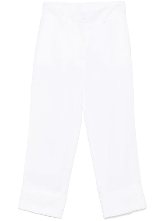 Linen Straight Trousers