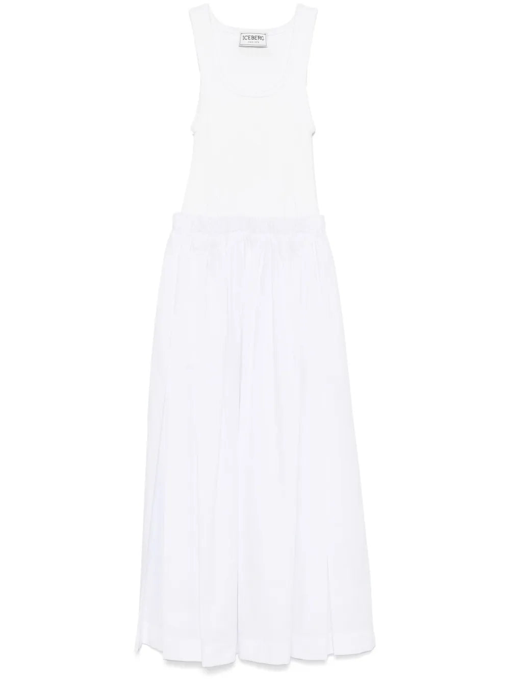 Layered-Effect Midi Dress
