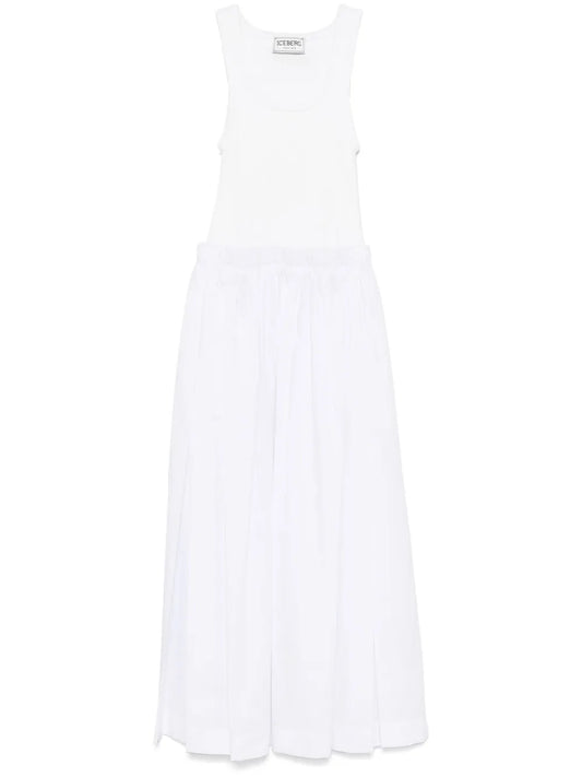 Layered-Effect Midi Dress