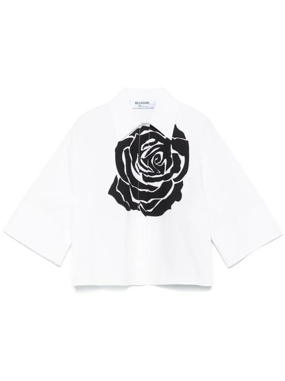 Rose-Print Shirt