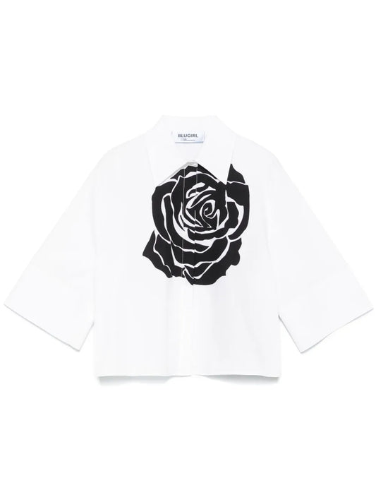 Rose-Print Shirt