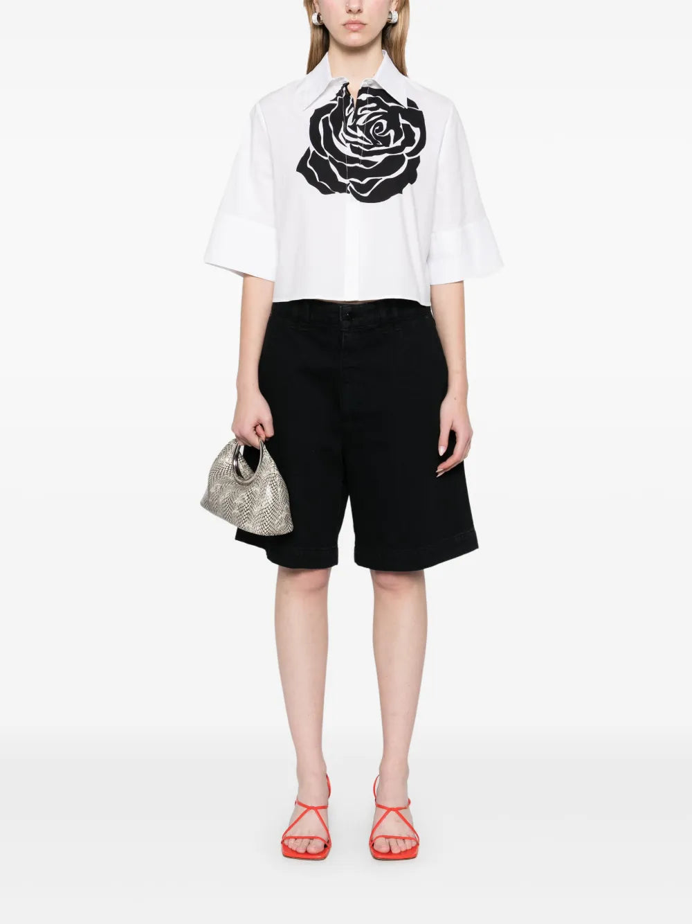 Rose-Print Shirt