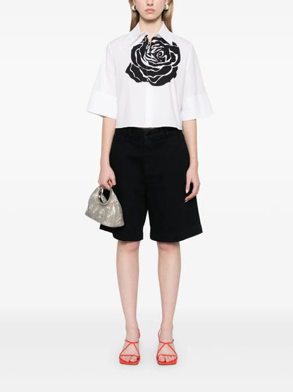 Rose-Print Shirt