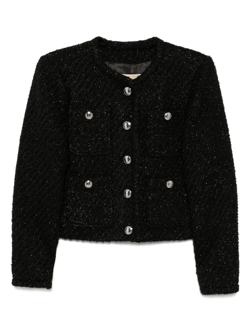 Button Fastening Pockets Jacket