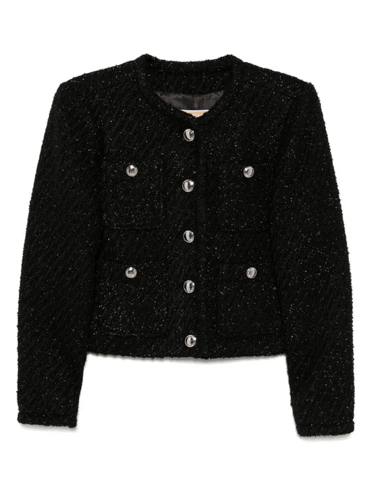 Button Fastening Pockets Jacket