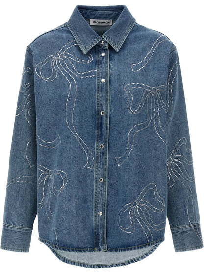 Crystal Ribbon Overshirt