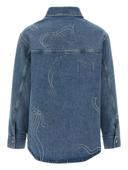 Crystal Ribbon Overshirt