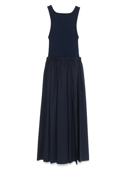 Layered-Effect Midi Dress