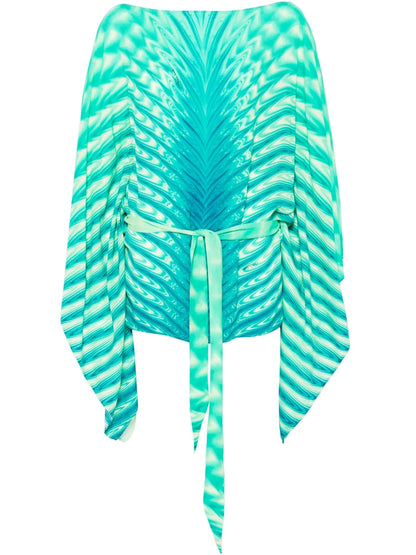Printed Belted Mini Dress