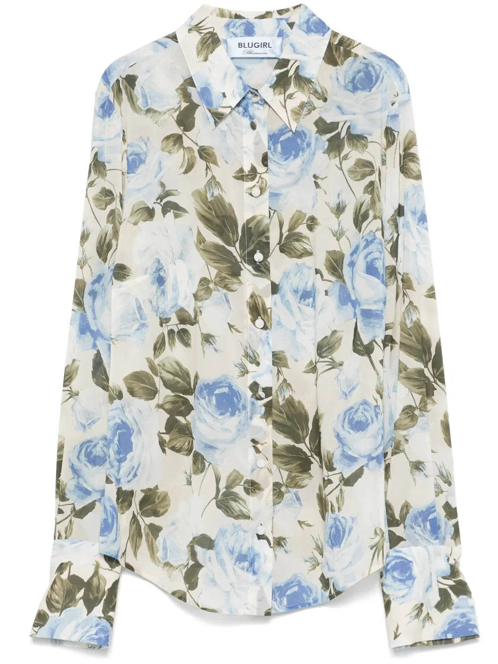Rose-Print Shirt