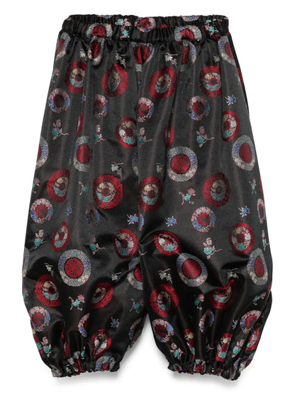 Patterned-Intarsia Trousers