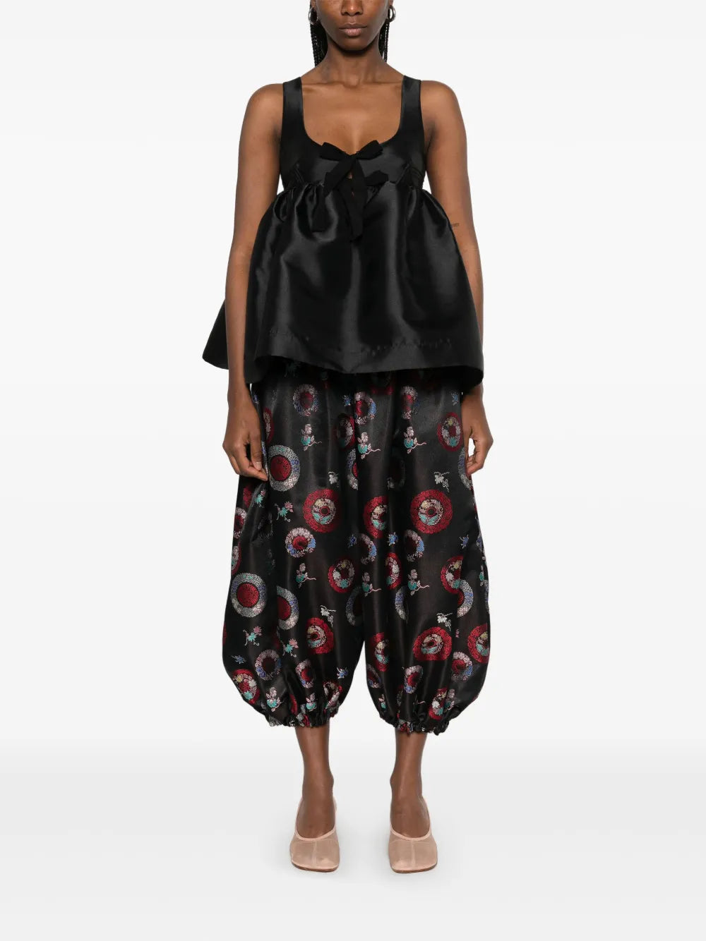 Patterned-Intarsia Trousers