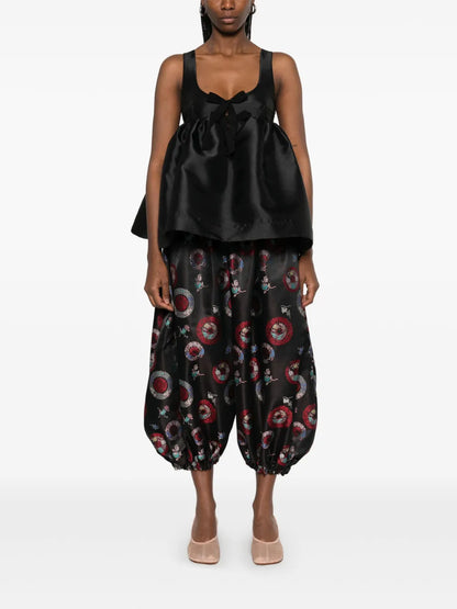 Patterned-Intarsia Trousers