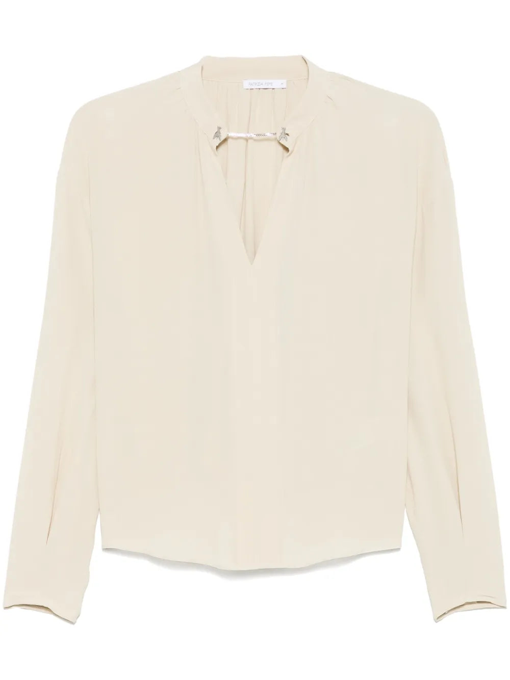 Logo Chain-Detailed Blouse