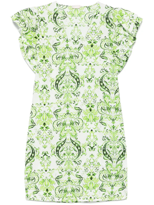 Paisley-Print Mini Dress